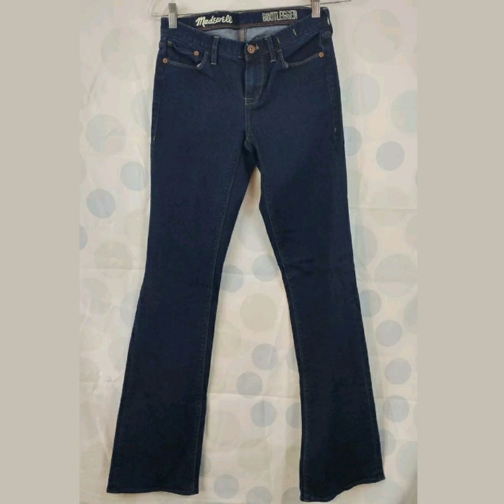 Madewell 25 x 34 Bootlegger Darkwash Denim Jeans